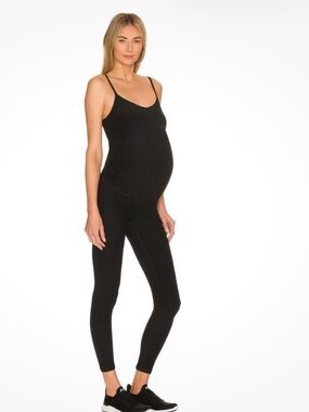 Beyond yoga maternity spacedye uplift jumpsuit